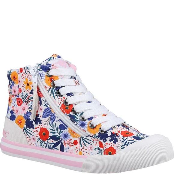Rocket Dog Shoes - Rocket Dog Womens/Ladies Jazzin Malden Floral High Tops / Multicolored